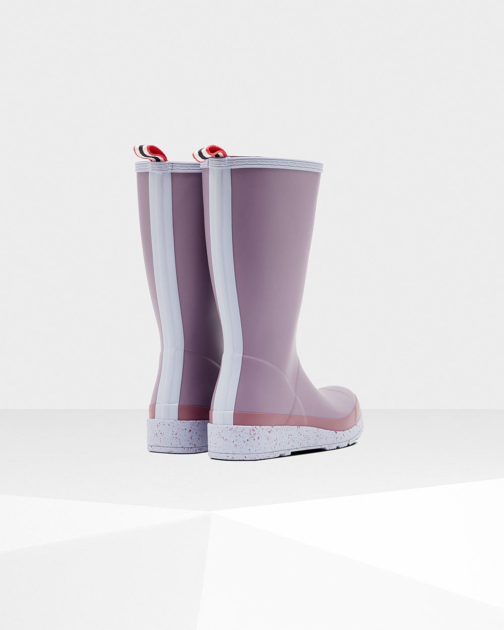 Hunter Original Tall Speckle Rain Play Boots - Online Womens Purple - WIAEKY451